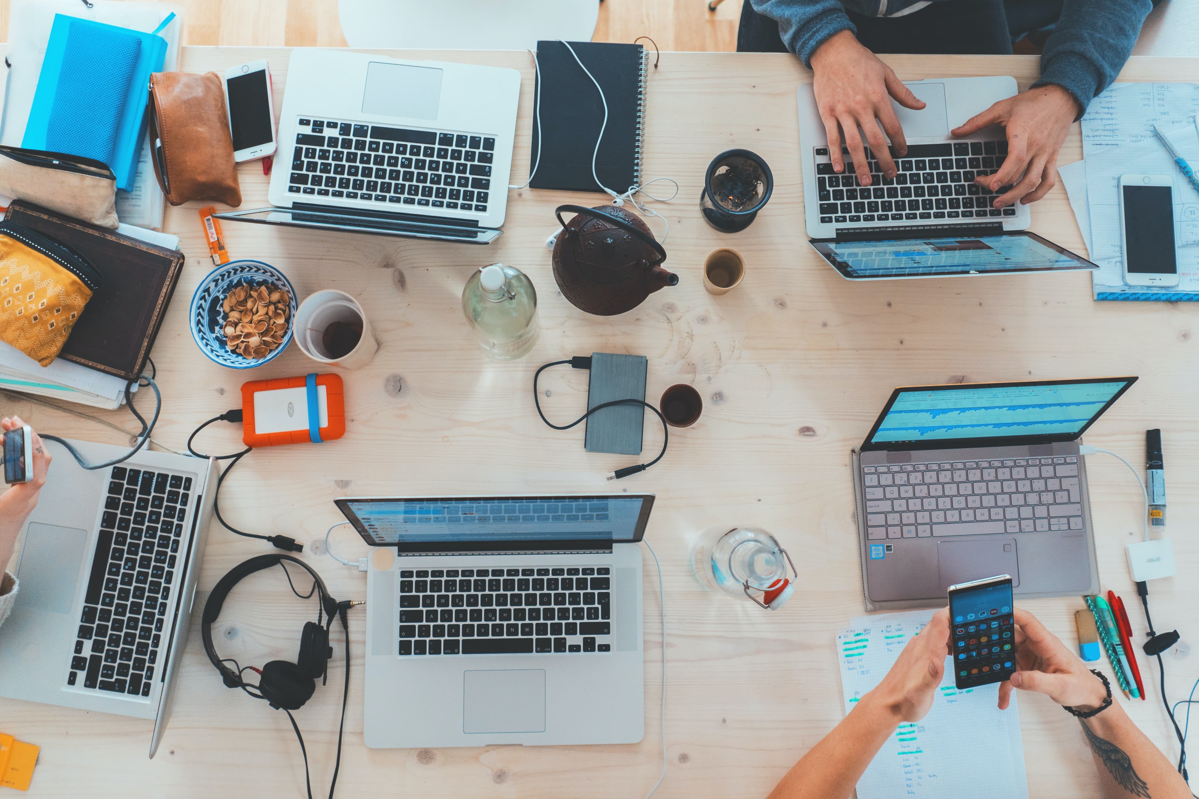 Group of people studying together